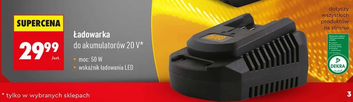 Ładowarka do akumulatorów 20 V