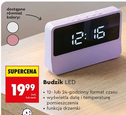 Budzik LED