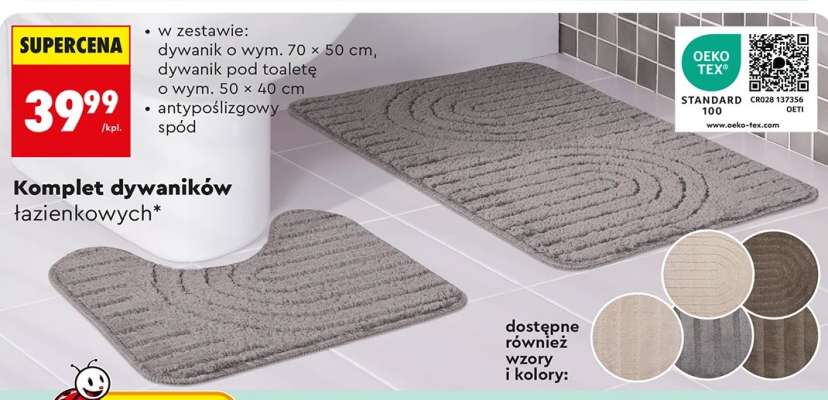 Komplet dywaników łazienkowych