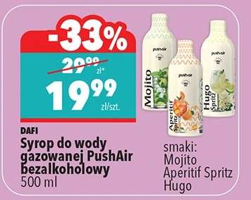 Syrop do wody gazowanej PushAir bezalkoholowy