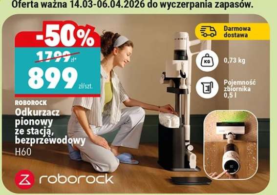 ROBOROCK Odkurzacz pionowy ze stacją, bezprzewodowy H60