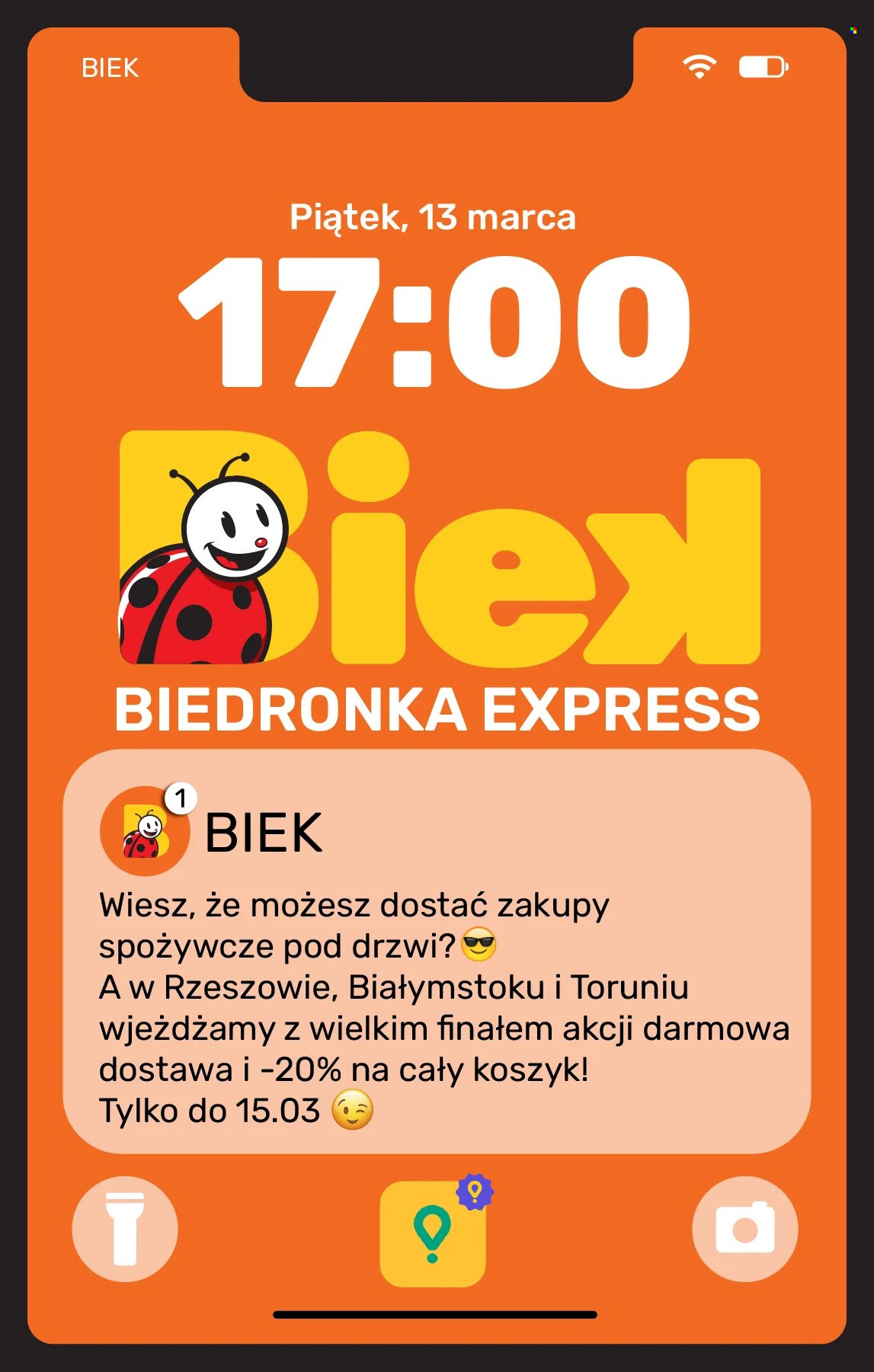Gazetka Biedronka - 13.03.2026 - 15.03.2026. Strona 1
