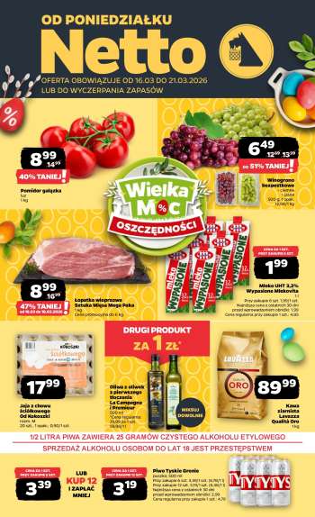 Gazetka Netto - 16.03.2026 - 21.03.2026.