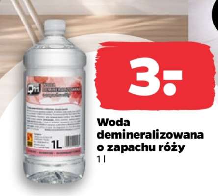 Woda demineralizowana o zapachu róży