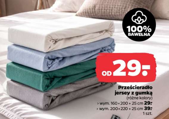 Prześcieradło jersey z gumką