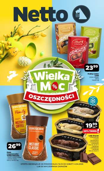 Gazetka Netto - 16.03.2026 - 4.04.2026.