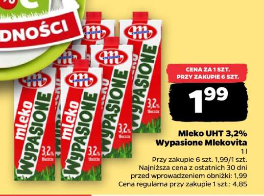 Mleko UHT 3,2% Wypasione Mlekovita