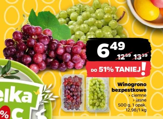 Winogrono bezpestkowe