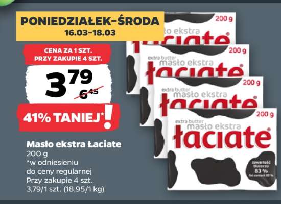 Masło ekstra ŁACIATE