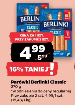 Parówki BERLINKI CLASSIC