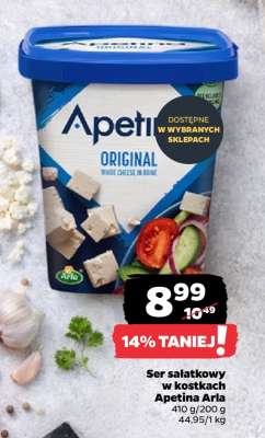 Ser sałatkowy w kostkach Apetina Arla