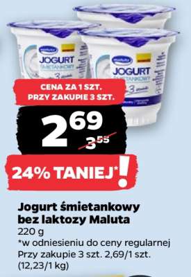 Jogurt śmietankowy bez laktozy Maluta