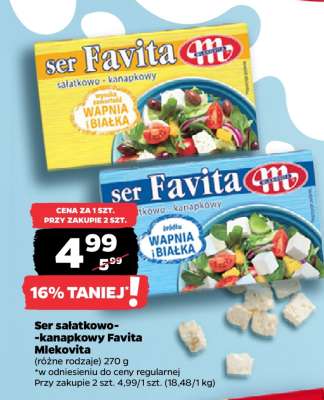 Ser sałatkowo- -kanapkowy FAVITA MLEKOVITA