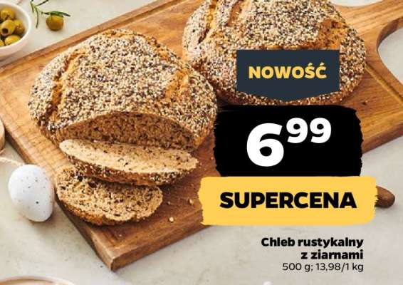 Chleb rustykalny z ziarnami