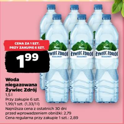 Woda niegazowana Żywiec Zdrój