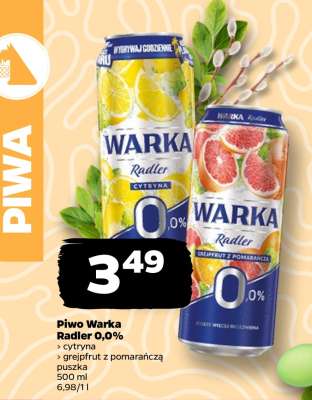 Piwo Warka Radler 0,0%
