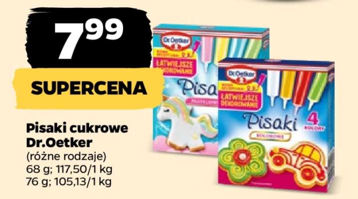 Pisaki cukrowe Dr. Oetker