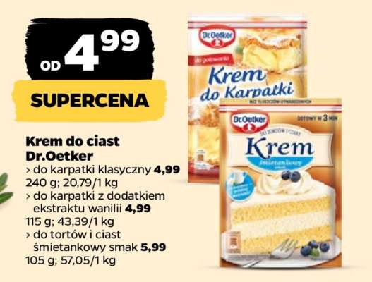 Krem do ciast Dr. Oetker