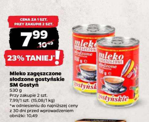 Mleko zagęszczone słodzone gostyńskie SM Gostyń