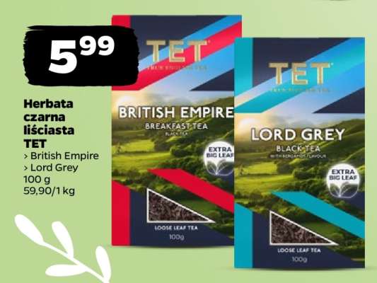 Herbata czarna liściasta TET