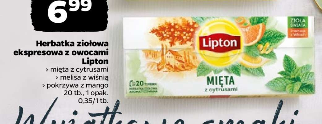 Herbatka ziołowa ekspresowa z owocami Lipton