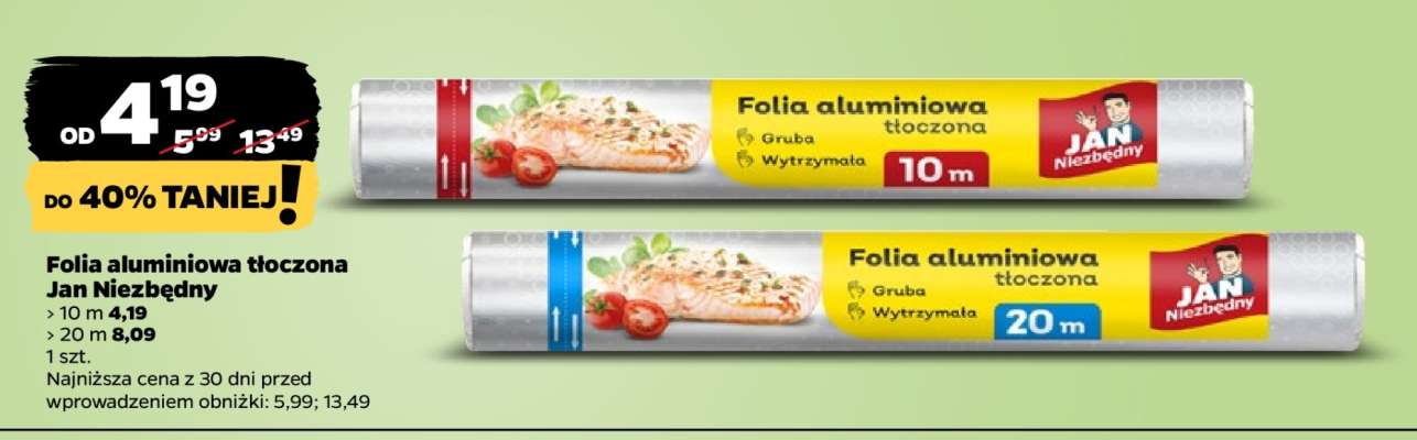Folia aluminiowa tłoczona Jan Niezbędny 10 m