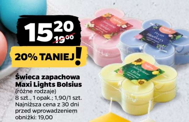 Świeca zapachowa Maxi Lights Bolsius