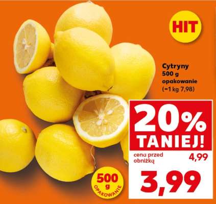 Cytryny 500 g opakowanie