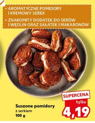 Suszone pomidory z serkiem
