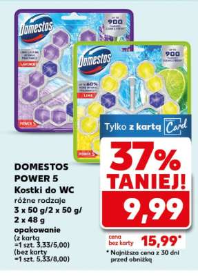 DOMESTOS POWER 5 Kostki do WC