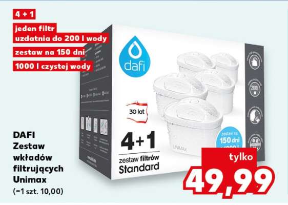 DAFI Zestaw wkładów filtrujących Unimax