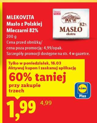 MLEKOVITA Masło z polskiej mleczarni 82%
