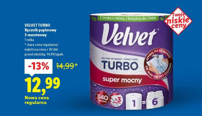 VELVET TURBO Ręcznik papierowy
