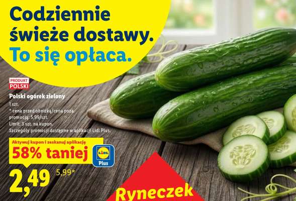 Polski ogórek zielony