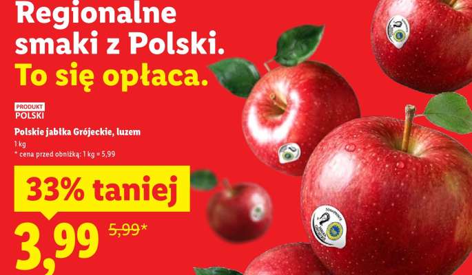 Polskie jabłka Grójeckie, luzem