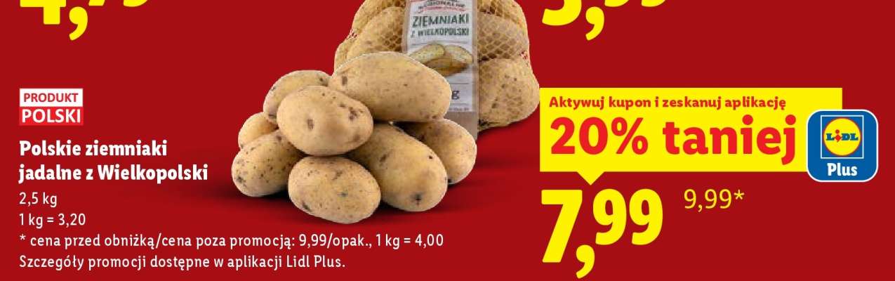 Polskie ziemniaki jadalne z Wielkopolski