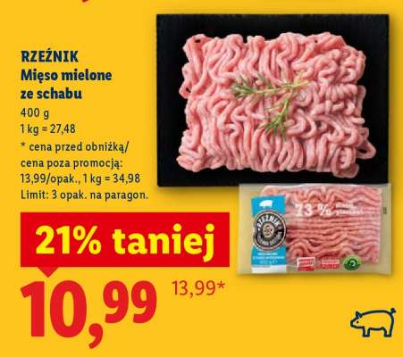 RZEŹNIK Mięso mielone ze schabu