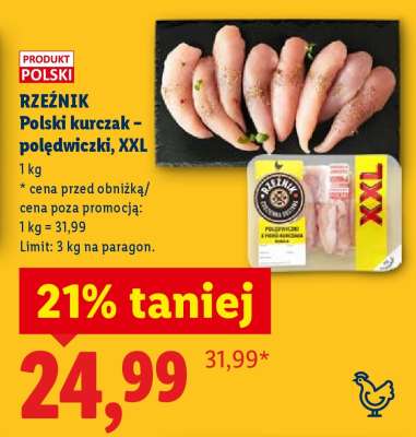 RZEŹNIK Polski kurczak – polędwiczki, XXL