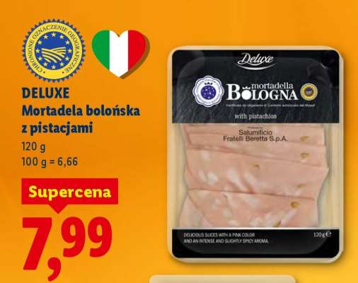 Deluxe Mortadela bolońska z pistacjami