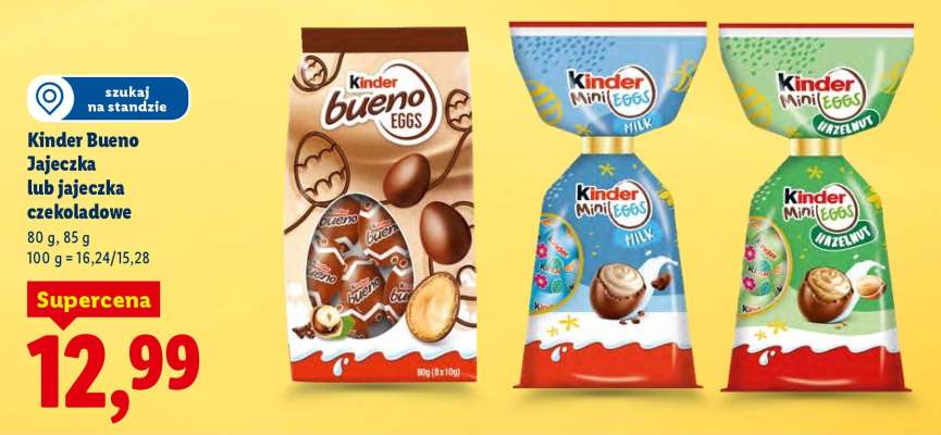 Kinder Bueno Jajeczka lub jajeczka czekoladowe