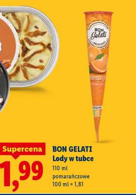 BON GELATI Lody w tubce