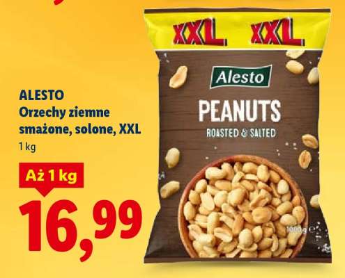 ALESTO Orzechy ziemne smażone, solone, XXL