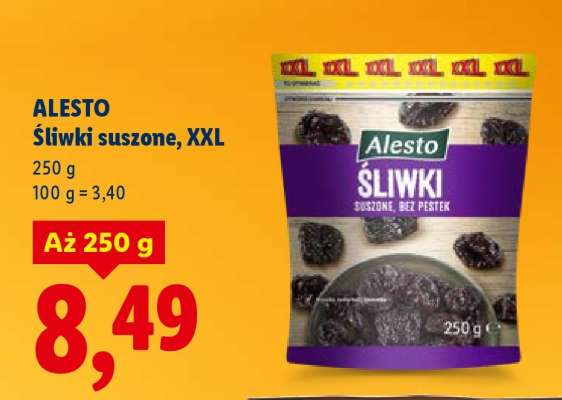 ALESTO Śliwki suszone, XXL