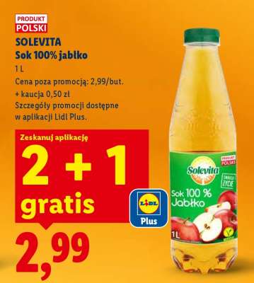 Solevita Sok 100% Jabłko