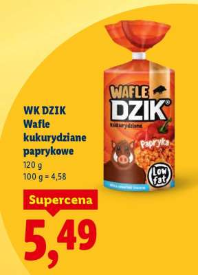 WK DZIK Wafle kukurydziane paprykowe