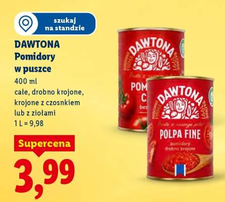 DAWTONA Pomidory w puszce