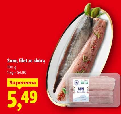Sum, filet ze skórą