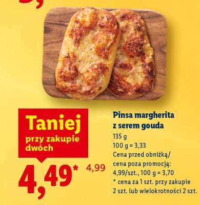 Pinsa margherita z serem gouda