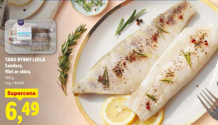 SANDACZ FILET ZE SKÓRĄ