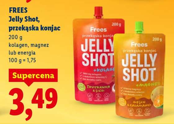 Frees Jelly Shot, przekąska konjac